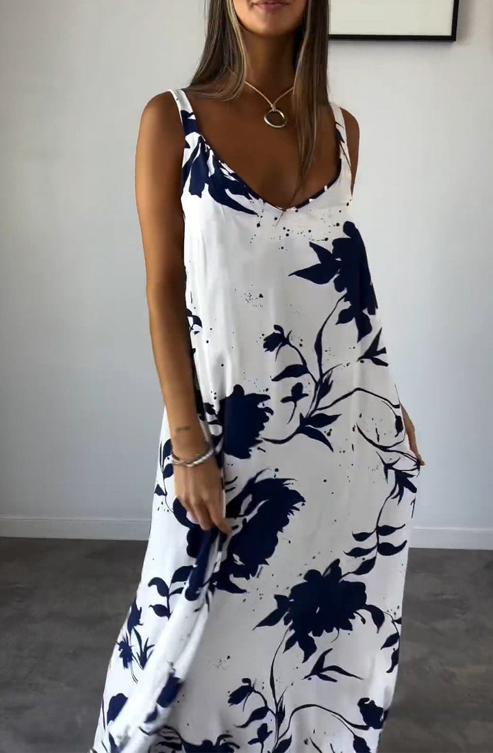 Elegant Printed slip dress